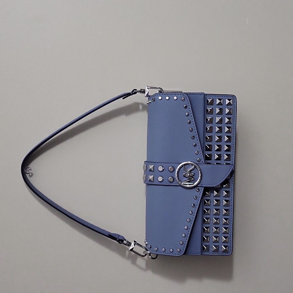 MICHAEL MICHAEL KORSGreenwich Medium Studded Saffiano Leather Shoulder Bag